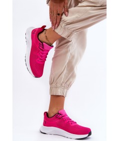 Klasyczne Damskie Sportowe Buty Sznurowane Fuksja Darla