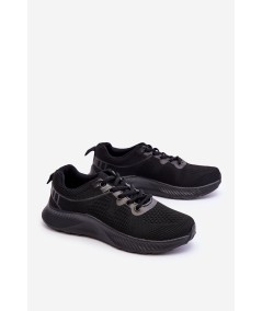 Klasyczne Damskie Sportowe Buty Sznurowane Czarne Darla