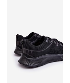 Klasyczne Męskie Sportowe Buty Sznurowane Czarne Jasper