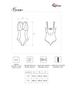 Body Kreame LC 90546 XX Corall  Black Czarny CollectionLivCo Corsetti Fashion