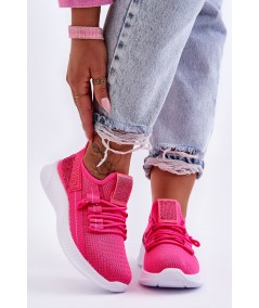 Wsuwane Damskie Buty Sportowe Neonowy Róż Hold Me!
