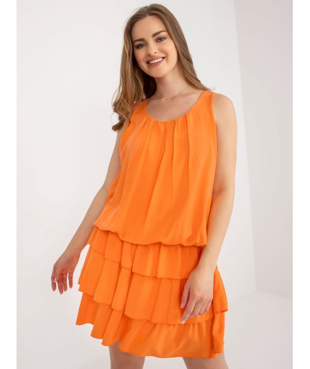 Sukienka-TW-SK-BI-8139.44-pomarańczowy