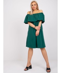 Sukienka-RV-SK-6641.05-ciemny zielony