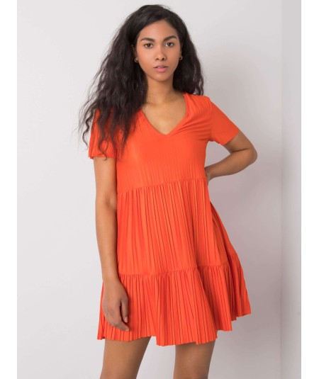 Sukienka-RO-SK-2308.20-ciemny pomarańczowy