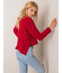 Sweter-19-SW-4557.60-ciemny czerwony