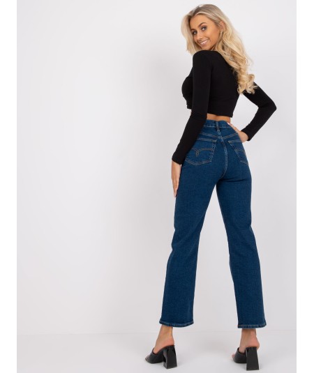Spodnie jeans-RO-SP-2402.10-ciemny niebieski