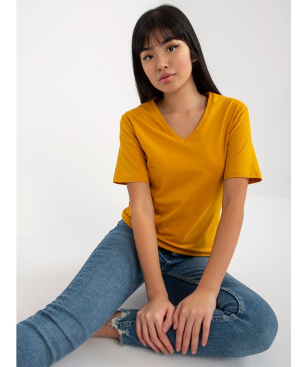 T-shirt-EM-TS-HS-20-25.41X-ciemny żółty