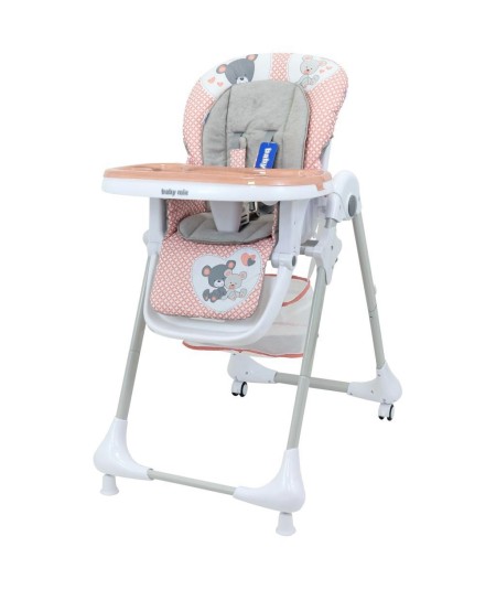 BABY MIX UR-YQ-B003S Krzesełko do karmienia Infant pink 51184