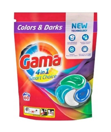 Gama Color & Darks 4 in 1 Kapsułki do Prania 60 szt.