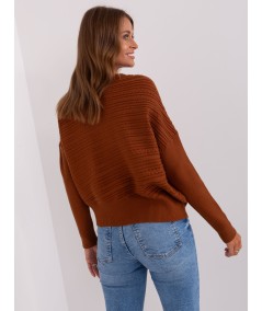 Sweter-AT-SW-2368.36X-brązowy