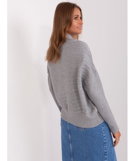 Sweter-AT-SW-2368.36X-szary