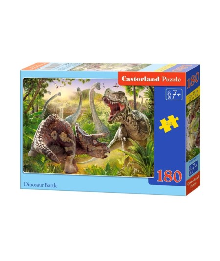 Puzzle 180 el. dinosaur battle