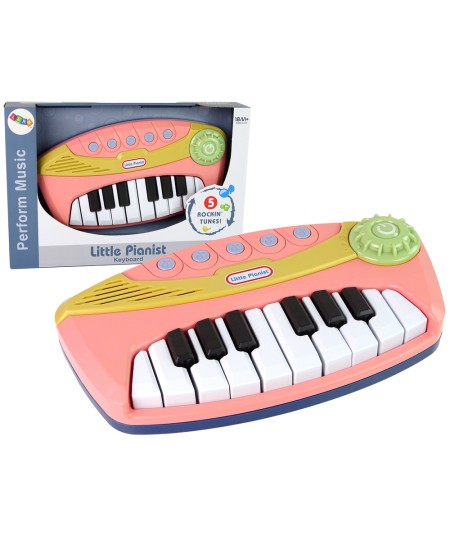 Pianino Interaktywne Różowe Little Pianist