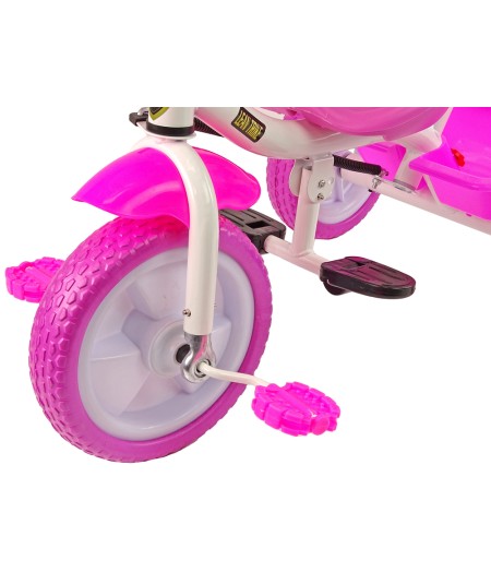 Rower Trójkołowy PRO100 Różowy Koszyk Koła EVA