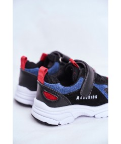 Sportowe Buty Dziecięce Czarno Granatowe ABCKIDS B932104063