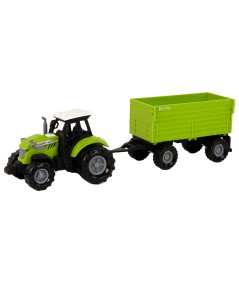 Traktor z Przyczepą Zielony Farma