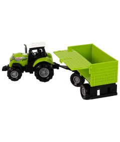 Traktor z Przyczepą Zielony Farma