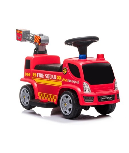 Pojazd Jeździk Straż Pożarna Drabina Bańki Mydlane Dźwięki  Na Akumulator
