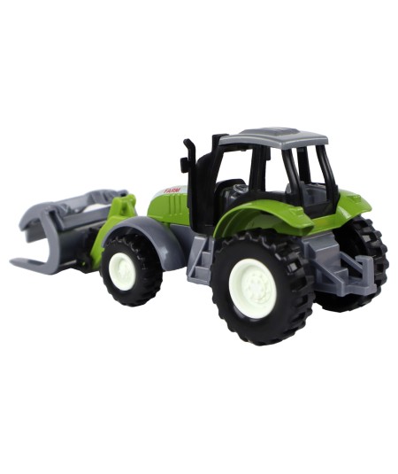 Traktor Koparka Zielony Krokodylek Pojazd Rolniczy
