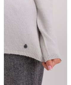 Sweter-D93110W90652B3VEN-jasny szary