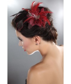 Spinka Hair Clip LC 12018 Red Czerwony Model 8 LivCo Corsetti Fashion