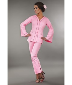 Szlafrok Sorana LC 90026 Pink Różowy LivCo Corsetti Fashion 