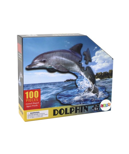 Puzzle 100 Elementów Motyw Delfina Zwierzęta Morskie