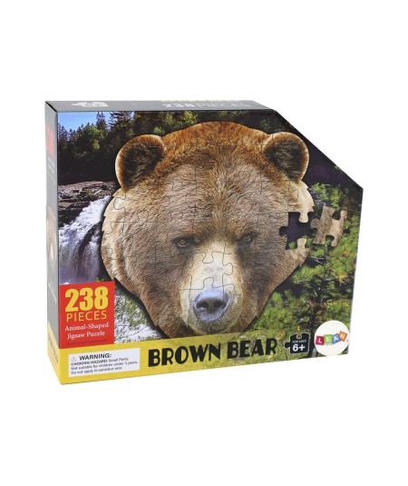 Puzzle 237 Elementów Motyw Głowy Niedźwiedzia Brunatnego