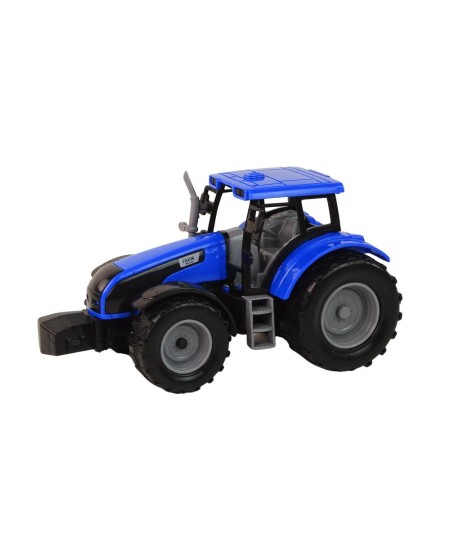 Traktor z Przyczepą Pojazd Rolniczy Farma Niebieski