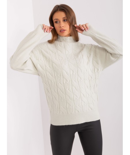 Sweter-AT-SW-23401.97P-mietowy