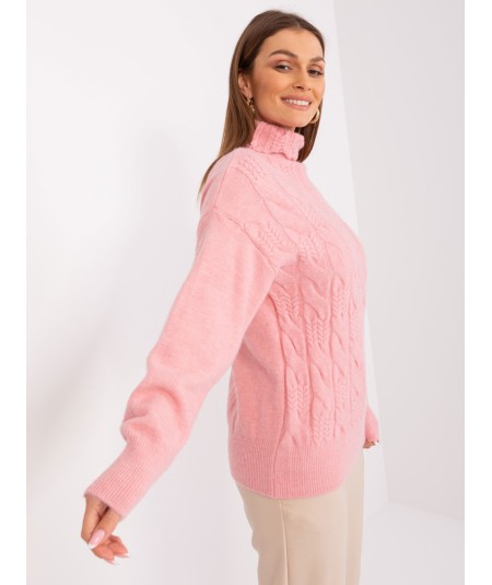 Sweter-AT-SW-23401.97P-jasny różowy