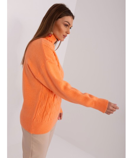 Sweter-AT-SW-23401.97P-jasny pomarańczowy
