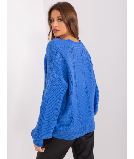 Sweter-LC-SW-0588.30X-ciemny niebieski