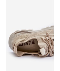 Sneakersy Męskie HI-POLY SYSTEM Big Star NN174469 Beżowe