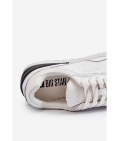 Sneakersy Męskie Skórzane BIG STAR NN174288 Białe