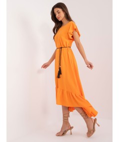 Sukienka-MI-SK-59101.31-jasny pomarańczowy