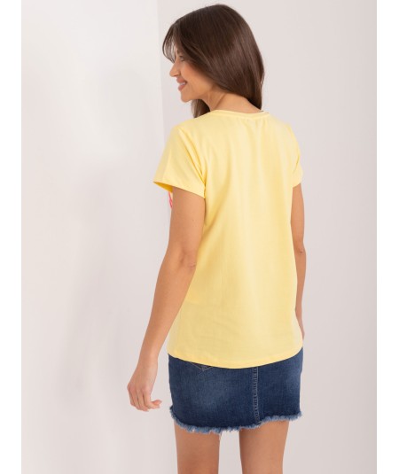 T-shirt-RV-TS-9648.98-żółty