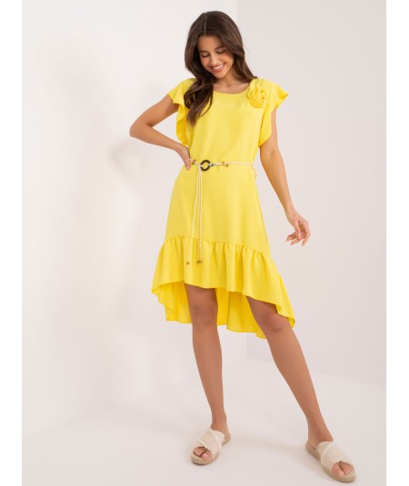Sukienka-DHJ-SK-8921.98-żółty