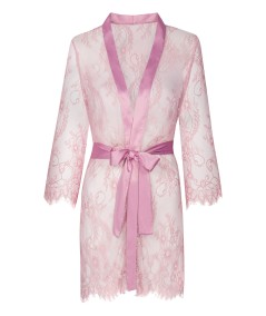 Sheer Pink/Różowy damski szlafrok koronkowy LivCo Corsetti Fashion