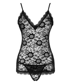 Zmysłowa Koszulka Damska Namorinn Black Czarny LC 91911 LivCo Corsetti Fashion