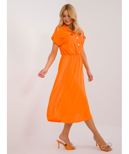 Sukienka-DHJ-SK-19002.31-pomarańczowy