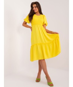 Sukienka-DHJ-SK-8933.94-żółty