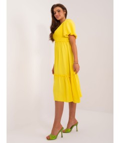 Sukienka-DHJ-SK-8933.94-żółty