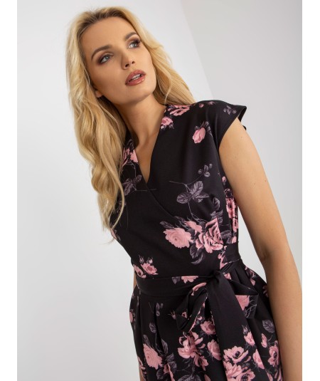 Sukienka-LK-SK-508939-1.25-czarno-różowy