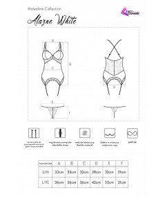 Gorset Alazne White LC 90421 Misteelina Collection