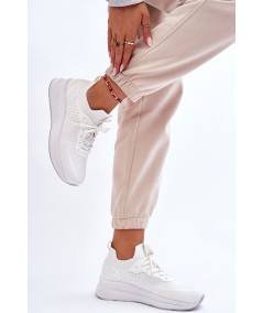 Damskie Wsuwane Sneakersy Cross Jeans LL2R4031C Białe